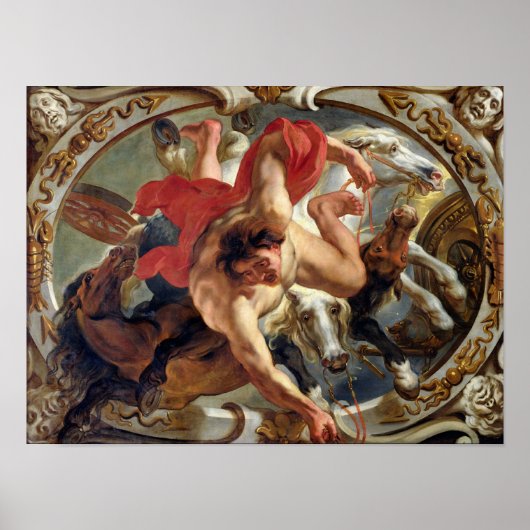 〔占星術の〕十二宮図のシンボルや象徴からのがん ポスター (正面)