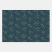 〔占星術の〕十二宮図のシンボルや象徴星、星座 ラッピングペーパーシート (正面)