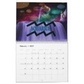 (占星術の)十二宮図のシンボルや象徴 カレンダー (2月 2027)