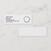 (占星術の)十二宮図のシンボルや象徴 スキニー名刺 (正面/裏面)