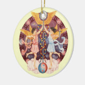 (占星術の)十二宮図のジェミニ-それをカスタマイズ! セラミックオーナメント (左)