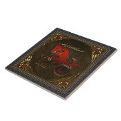 (占星術の)十二宮図のタイル-山羊座 タイル (側面)