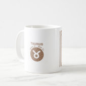 (占星術の)十二宮図のトーラスのコーヒー コーヒーマグカップ (正面左)