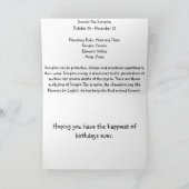 (占星術の)十二宮図のハッピーバースデーの~の蠍座 カード (内部)