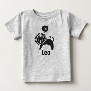 (占星術の)十二宮図のベビーティーレオ ベビーTシャツ