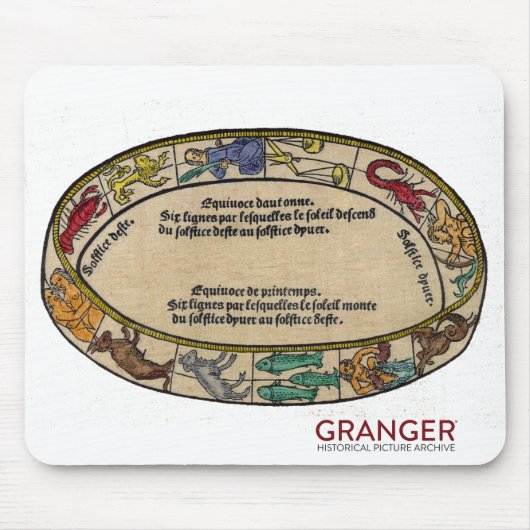 (占星術の)十二宮図のマウスパッド マウスパッド (正面)