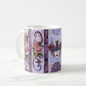 (占星術の)十二宮図のマグ-山羊座 コーヒーマグカップ (正面左)