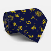 (占星術の)十二宮図の動物 ネクタイ (ロール)
