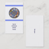 (占星術の)十二宮図の占星術の占星術の名刺 名刺 (正面/裏面)