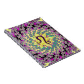 (占星術の)十二宮図の印のレオのフラクタルの曼荼羅 ノートブック (右側)