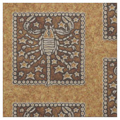 (占星術の)十二宮図の印の蠍座 ファブリック (見本)