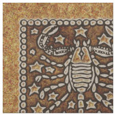 (占星術の)十二宮図の印の蠍座 ファブリック (クローズアップ)