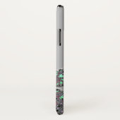 (占星術の)十二宮図の印の《星座》乙女座の銀のフラクタルのiPhone Xの場合 Case-Mate iPhoneケース (裏面/右)