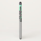 (占星術の)十二宮図の印の《星座》乙女座の銀のフラクタルのiPhone Xの場合 Case-Mate iPhoneケース (裏面/左)