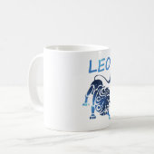 (占星術の)十二宮図の印レオ コーヒーマグカップ (正面左)