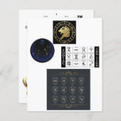〔占星術の〕十二宮図の挨拶JJRキリスト教異教徒間 (正面/裏面)