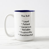 (占星術の)十二宮図の日曜日のマグ-トーラス ツートーンマグカップ (左)