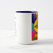 (占星術の)十二宮図の日曜日のマグ-蠍座 ツートーンマグカップ (中央)