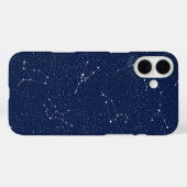 〔占星術の〕十二宮図の星座とダークブルーの星空 Case-Mate iPhoneケース (裏面 (横))