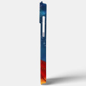 〔占星術の〕十二宮図の牡羊座の女神の青い天体 Case-Mate iPhoneケース (裏面 / 左)