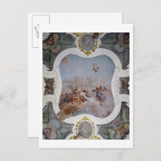 〔占星術の〕十二宮図の神話の場面(fresco) ポストカード (正面/裏面)