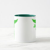 〔占星術の〕十二宮図の緑の色合いの《星座》乙女座のサイン マグカップ (中央)
