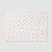 (占星術の)十二宮図の"アクエリアス"の金ゴールドの原稿のティッシュペーパー 薄葉紙 (正面)