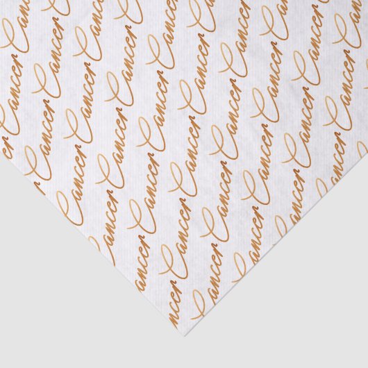 (占星術の)十二宮図の"蟹座"の金ゴールドの原稿のティッシュペーパー 薄葉紙 (詳細)