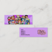 (占星術の)十二宮図のGirlzのグループのプロフィールカード スキニー名刺 (正面/裏面)