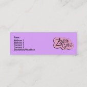 (占星術の)十二宮図のGirlzのグループのプロフィールカード スキニー名刺 (裏面)