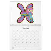 (占星術の)十二宮図のGirlz 2009のカレンダー カレンダー (2月 2027)