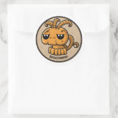 〔占星術の〕十二宮図アカデミーのシール ラウンドシール (バッグ)