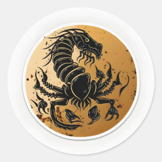 〔占星術の〕十二宮図アカデミーのシール ラウンドシール