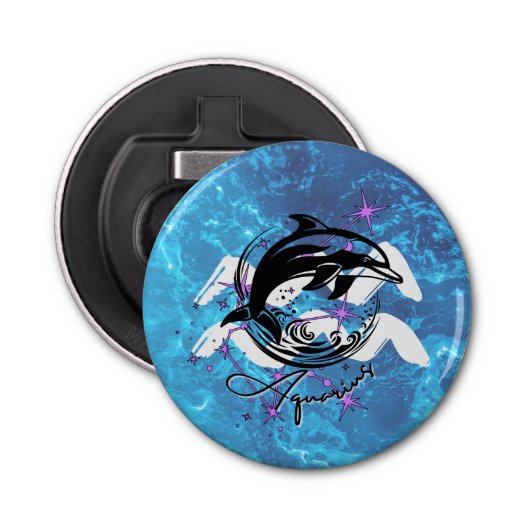 〔占星術の〕十二宮図アクエリアスボトルオープナー 栓抜き (正面)