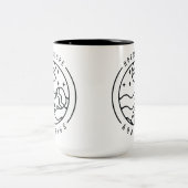 〔占星術の〕十二宮図アクエリアス占星術デザイン ツートーンマグカップ (中央)