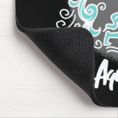 〔占星術の〕十二宮図アクエリアス記号 マウスパッド (コーナー)