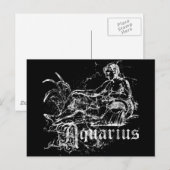 〔占星術の〕十二宮図アクエリアス ポストカード (正面/裏面)