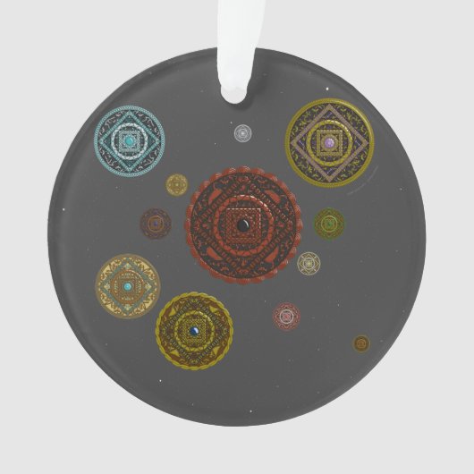〔占星術の〕十二宮図アクリルオーナメント オーナメント (正面)