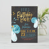 〔占星術の〕十二宮図アリ誕生日 招待状 (スタンド正面)