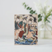 〔占星術の〕十二宮図ウォール中国のの牛絵画姿 ポストカード (スタンド正面)