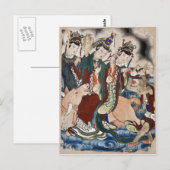 〔占星術の〕十二宮図ウォール中国のの牛絵画姿 ポストカード (正面/裏面)