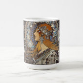 〔占星術の〕十二宮図ウーマンバイアルフォンスミュシャ-アールヌーボー コーヒーマグカップ (中央)