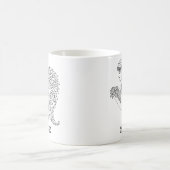 〔占星術の〕十二宮図エレガントサインのコーヒーマグ コーヒーマグカップ (中央)