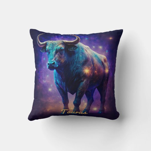 〔占星術の〕十二宮図カスタムタウロス占星術ファンタジーサンサイン クッション (裏面)