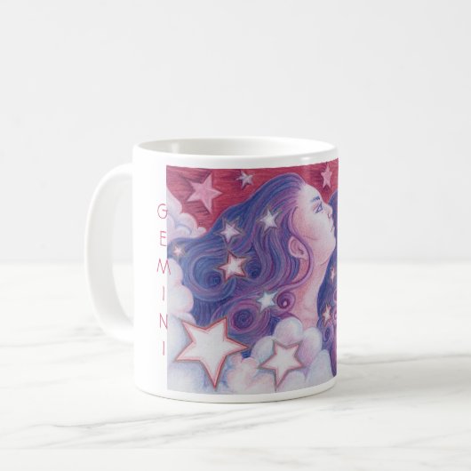 〔占星術の〕十二宮図ゲミニマグ コーヒーマグカップ (正面左)