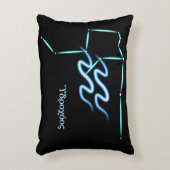 〔占星術の〕十二宮図コンステレーションアクエリアスアクセントピロー アクセントクッション (正面(垂直))