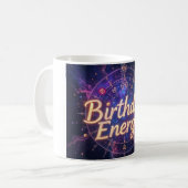 〔占星術の〕十二宮図コンステレーションコズミック誕生日コーヒー コーヒーマグカップ (正面左)