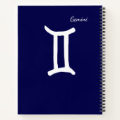 〔占星術の〕十二宮図コンステレーションジェミニ ノートブック (裏面)