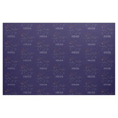 〔占星術の〕十二宮図コンステレーションジェミニ ファブリック (ファットクウォーター)