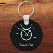 〔占星術の〕十二宮図コンステレーションタウラスキーチェーン キーホルダー (正面)